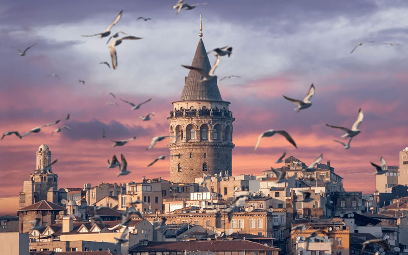panorama de la tour de galata